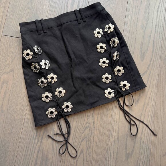 For Love & Lemons Grommet Mini Skirt BNWOT - Picture 2 of 3